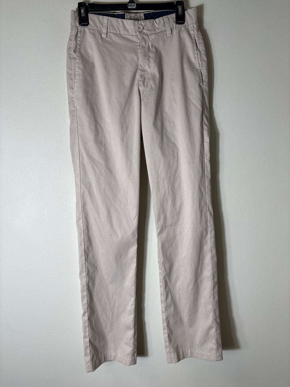 Men's Coastal Cotton Khaki Flat Front Cotton Chinos Sz 28x32